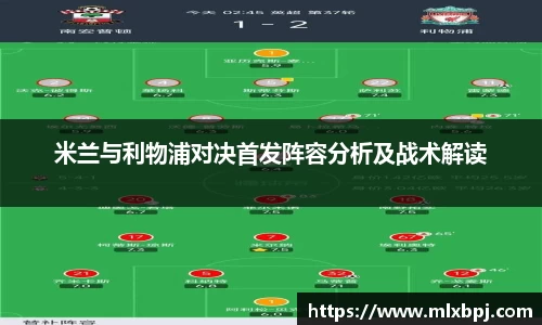 米兰与利物浦对决首发阵容分析及战术解读